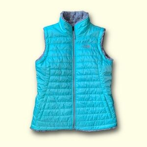 The North Face Girls Reversible Vest Gray/ Teal Size XL